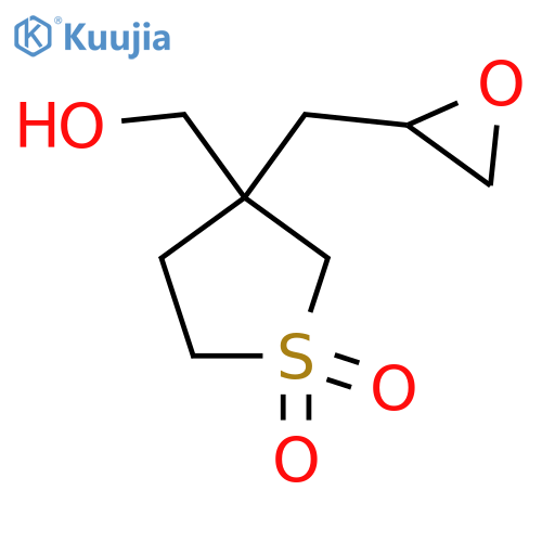 3-(Hydroxymethyl)-3-[(oxiran-2-yl)methyl]-1lambda6-thiolane-1,1-dione structure