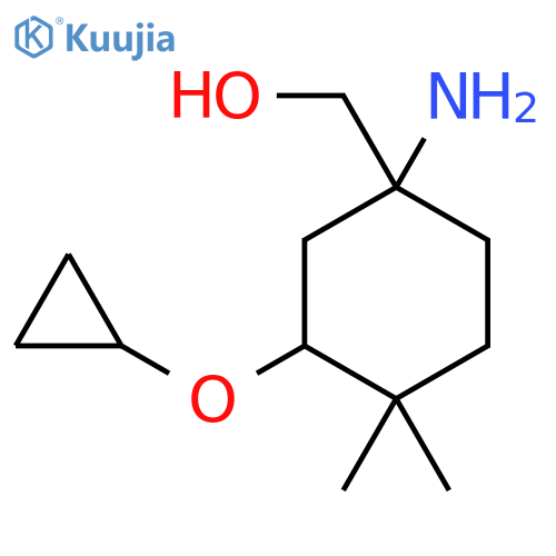 (1-Amino-3-cyclopropoxy-4,4-dimethylcyclohexyl)methanol structure