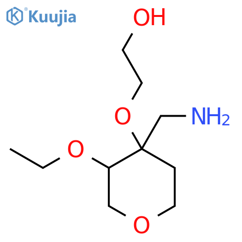 2-{4-(aminomethyl)-3-ethoxyoxan-4-yloxy}ethan-1-ol structure
