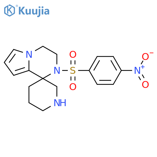 2'-(4-nitrobenzenesulfonyl)-3',4'-dihydro-2'H-spiro[piperidine-3,1'-pyrrolo[1,2-a]pyrazine] structure