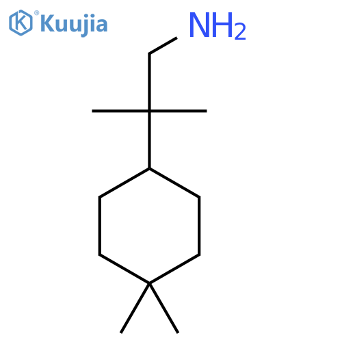 2-(4,4-dimethylcyclohexyl)-2-methylpropan-1-amine structure