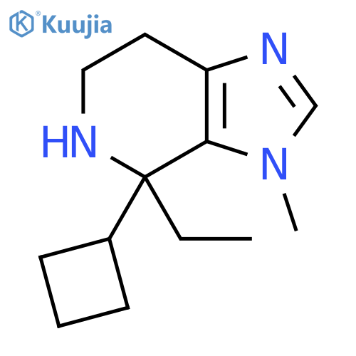 4-cyclobutyl-4-ethyl-3-methyl-3H,4H,5H,6H,7H-imidazo4,5-cpyridine structure