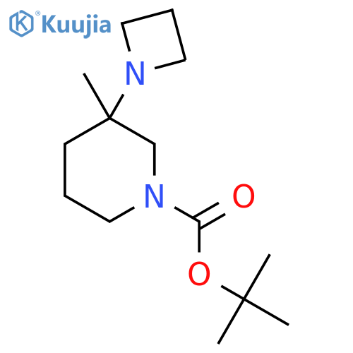 Tert-butyl 3-(azetidin-1-yl)-3-methylpiperidine-1-carboxylate structure