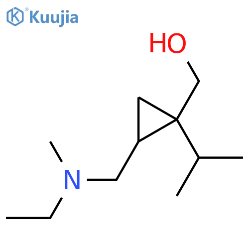 (2-{[Ethyl(methyl)amino]methyl}-1-(propan-2-yl)cyclopropyl)methanol structure