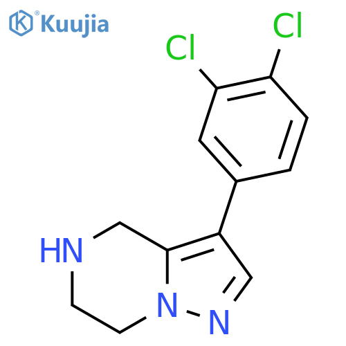 3-(3,4-dichlorophenyl)-4H,5H,6H,7H-pyrazolo[1,5-a]pyrazine structure