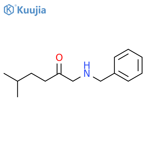 2-Hexanone, 5-methyl-1-[(phenylmethyl)amino]- structure