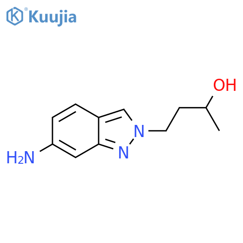 4-(6-amino-2H-indazol-2-yl)butan-2-ol structure