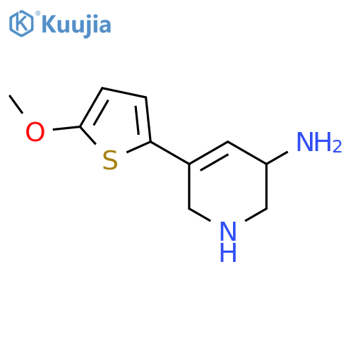 5-(5-Methoxythiophen-2-yl)-1,2,3,6-tetrahydropyridin-3-amine structure
