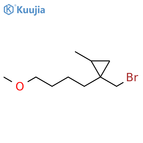 Cyclopropane, 1-(bromomethyl)-1-(4-methoxybutyl)-2-methyl- structure