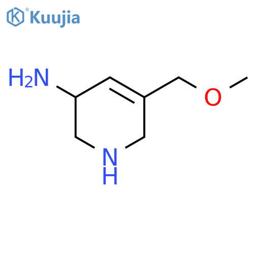 5-(Methoxymethyl)-1,2,3,6-tetrahydropyridin-3-amine structure