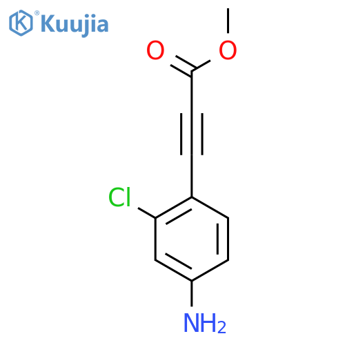 Methyl 3-(4-amino-2-chlorophenyl)prop-2-ynoate structure