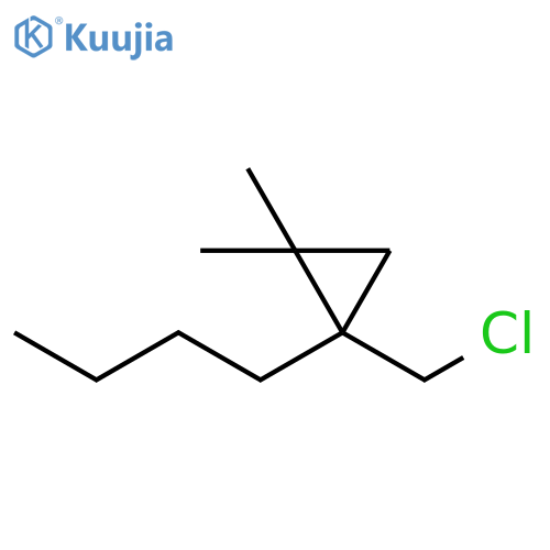 Cyclopropane, 1-butyl-1-(chloromethyl)-2,2-dimethyl- structure