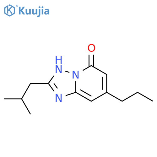 2-(2-methylpropyl)-7-propyl-1,2,4triazolo1,5-apyridin-5-ol structure