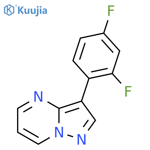 3-(2,4-Difluorophenyl)pyrazolo[1,5-a]pyrimidine structure