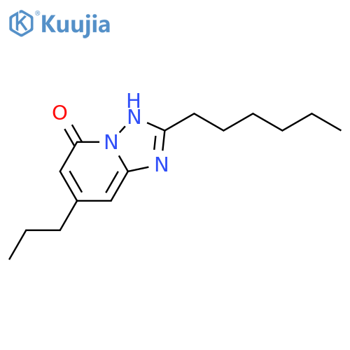 2-hexyl-7-propyl-1,2,4triazolo1,5-apyridin-5-ol structure