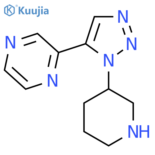 2-[1-(piperidin-3-yl)-1H-1,2,3-triazol-5-yl]pyrazine structure