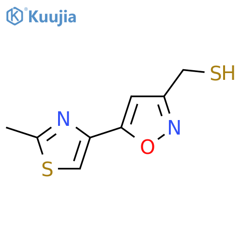 5-(2-methyl-1,3-thiazol-4-yl)-1,2-oxazol-3-ylmethanethiol structure