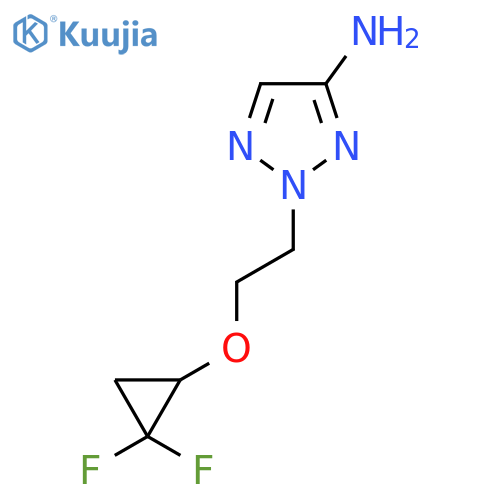 2-2-(2,2-difluorocyclopropoxy)ethyl-2H-1,2,3-triazol-4-amine structure