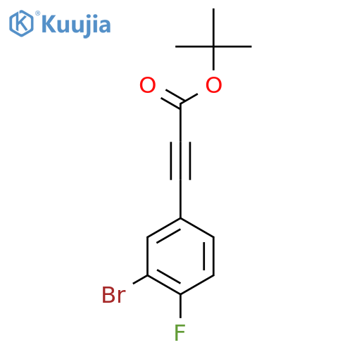 Tert-butyl 3-(3-bromo-4-fluorophenyl)prop-2-ynoate structure