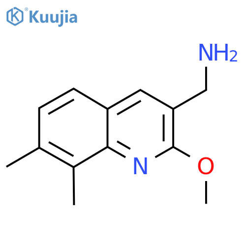 (2-Methoxy-7,8-dimethylquinolin-3-yl)methanamine structure