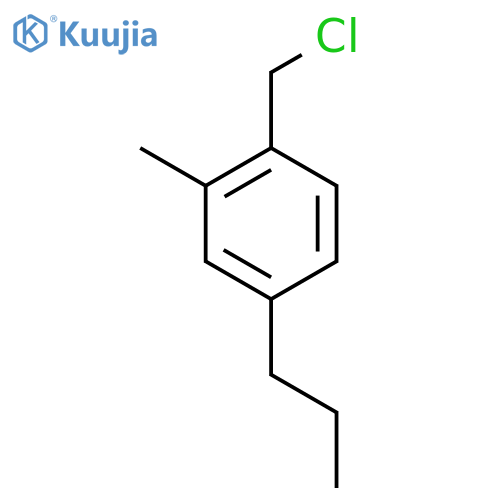 1-(chloromethyl)-2-methyl-4-propylbenzene structure