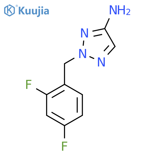 2-(2,4-difluorophenyl)methyl-2H-1,2,3-triazol-4-amine structure
