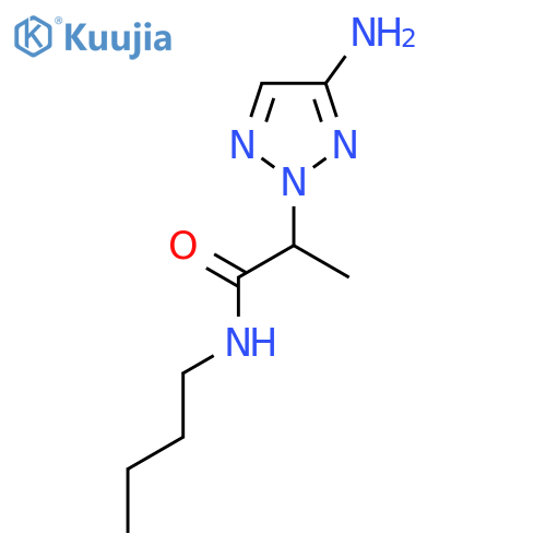 2-(4-amino-2H-1,2,3-triazol-2-yl)-N-butylpropanamide structure