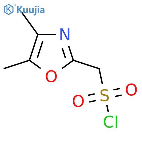 (dimethyl-1,3-oxazol-2-yl)methanesulfonyl chloride structure