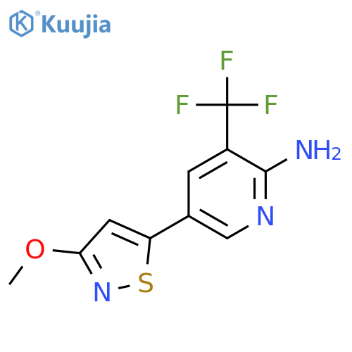 2-Pyridinamine, 5-(3-methoxy-5-isothiazolyl)-3-(trifluoromethyl)- structure