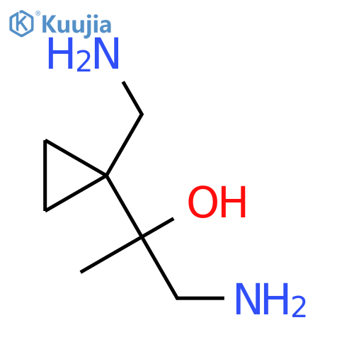 Cyclopropanemethanol, α,1-bis(aminomethyl)-α-methyl- structure