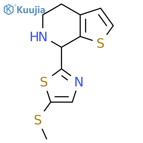 5-(methylsulfanyl)-2-{4H,5H,6H,7H-thieno2,3-cpyridin-7-yl}-1,3-thiazole structure