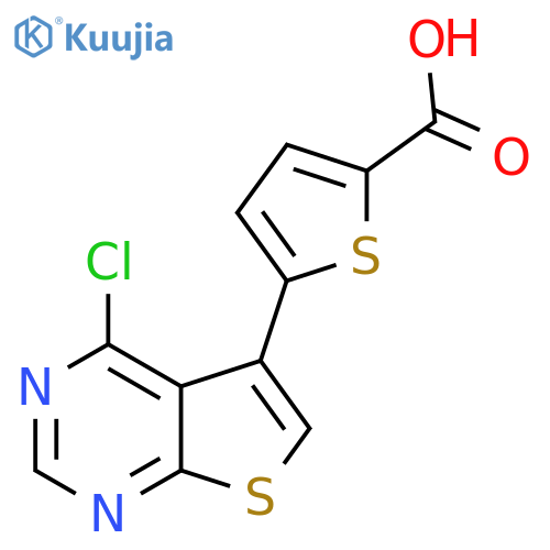 5-(4-Chlorothieno[2,3-d]pyrimidin-5-yl)thiophene-2-carboxylic acid structure