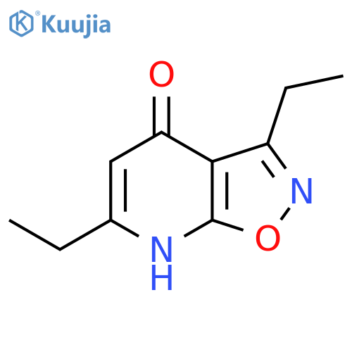 3,6-Diethyl-[1,2]oxazolo[5,4-b]pyridin-4-ol structure
