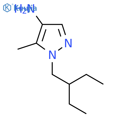 1-(2-ethylbutyl)-5-methyl-1H-pyrazol-4-amine structure