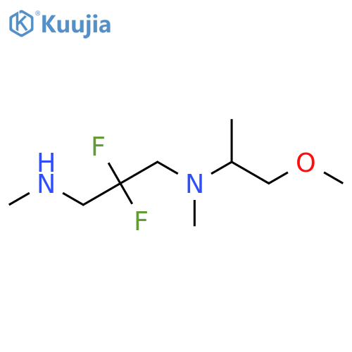 {2,2-Difluoro-3-[(1-methoxypropan-2-yl)(methyl)amino]propyl}(methyl)amine structure