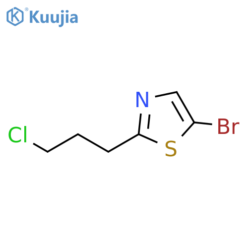 Thiazole, 5-bromo-2-(3-chloropropyl)- structure