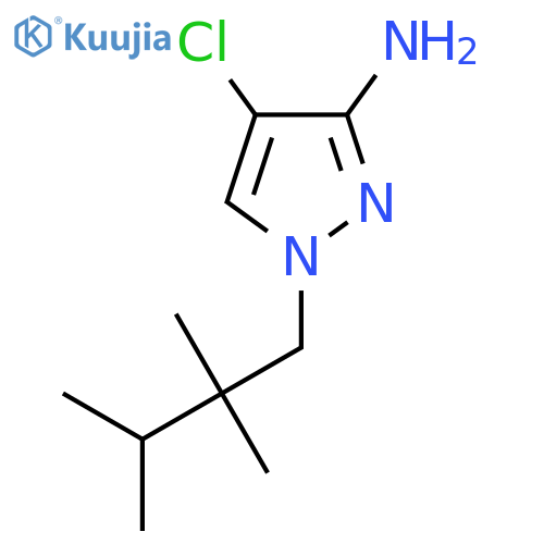 4-chloro-1-(2,2,3-trimethylbutyl)-1H-pyrazol-3-amine structure