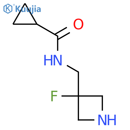 N-(3-fluoroazetidin-3-yl)methylcyclopropanecarboxamide structure
