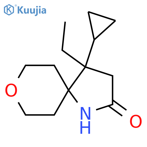4-Cyclopropyl-4-ethyl-8-oxa-1-azaspiro[4.5]decan-2-one structure
