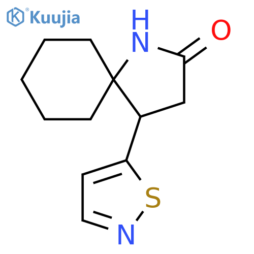 1-Azaspiro[4.5]decan-2-one, 4-(5-isothiazolyl)- structure