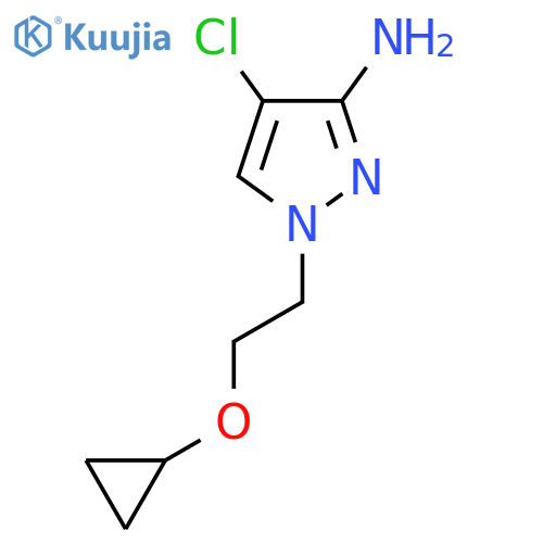 4-chloro-1-(2-cyclopropoxyethyl)-1H-pyrazol-3-amine structure