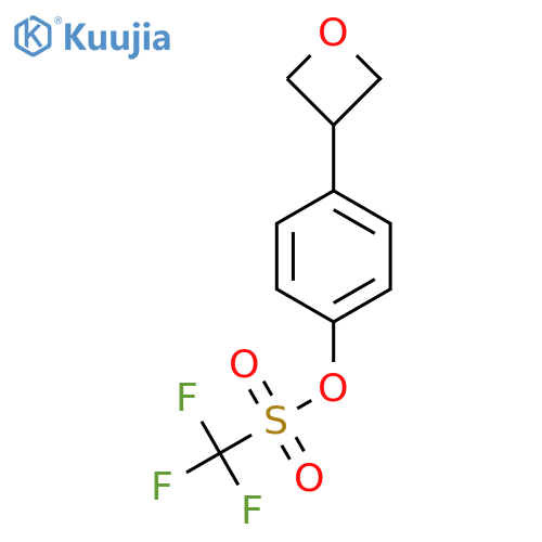 4-(Oxetan-3-yl)phenyl trifluoromethanesulfonate structure