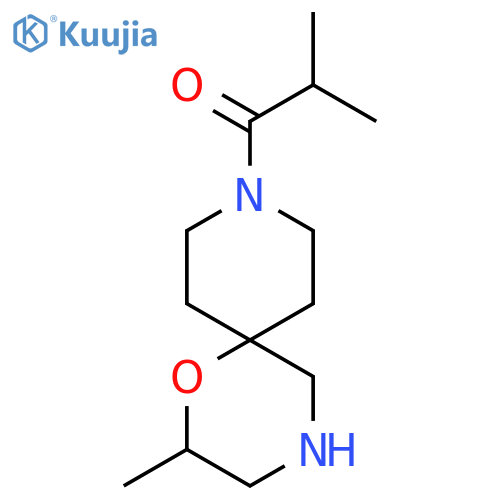 2-methyl-1-{2-methyl-1-oxa-4,9-diazaspiro5.5undecan-9-yl}propan-1-one structure