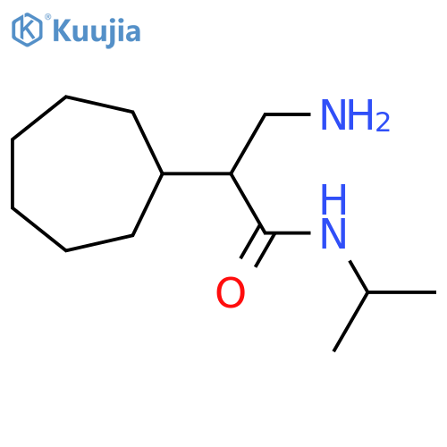 Cycloheptaneacetamide, α-(aminomethyl)-N-(1-methylethyl)- structure