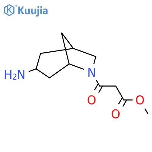 6-Azabicyclo[3.2.1]octane-6-propanoic acid, 3-amino-β-oxo-, methyl ester structure