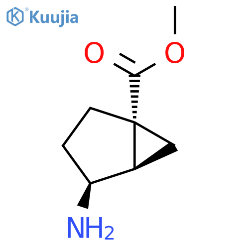 rac-methyl (1R,4S,5R)-4-aminobicyclo[3.1.0]hexane-1-carboxylate structure