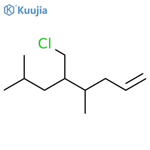 1-Octene, 5-(chloromethyl)-4,7-dimethyl- structure