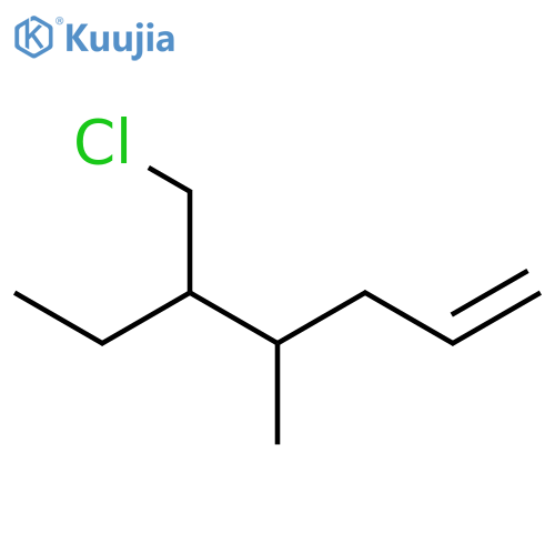 1-Heptene, 5-(chloromethyl)-4-methyl- structure