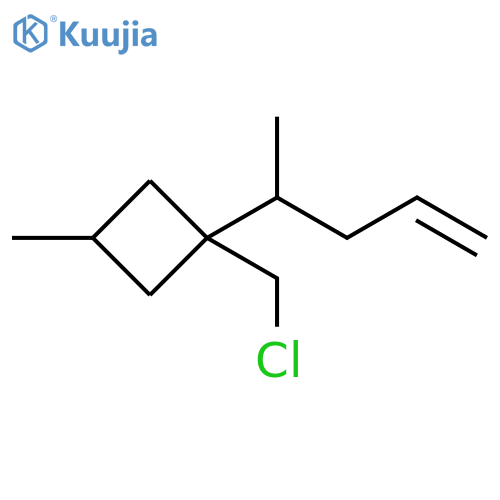 Cyclobutane, 1-(chloromethyl)-3-methyl-1-(1-methyl-3-buten-1-yl)- structure