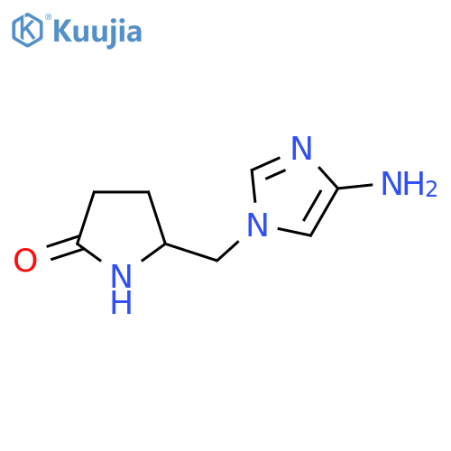 5-(4-amino-1H-imidazol-1-yl)methylpyrrolidin-2-one structure